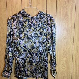 Women’s Silk Gucci Multi-Color Blouse - Size 40
